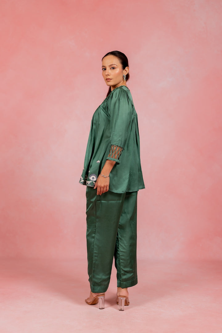 Emerald Bloom Top