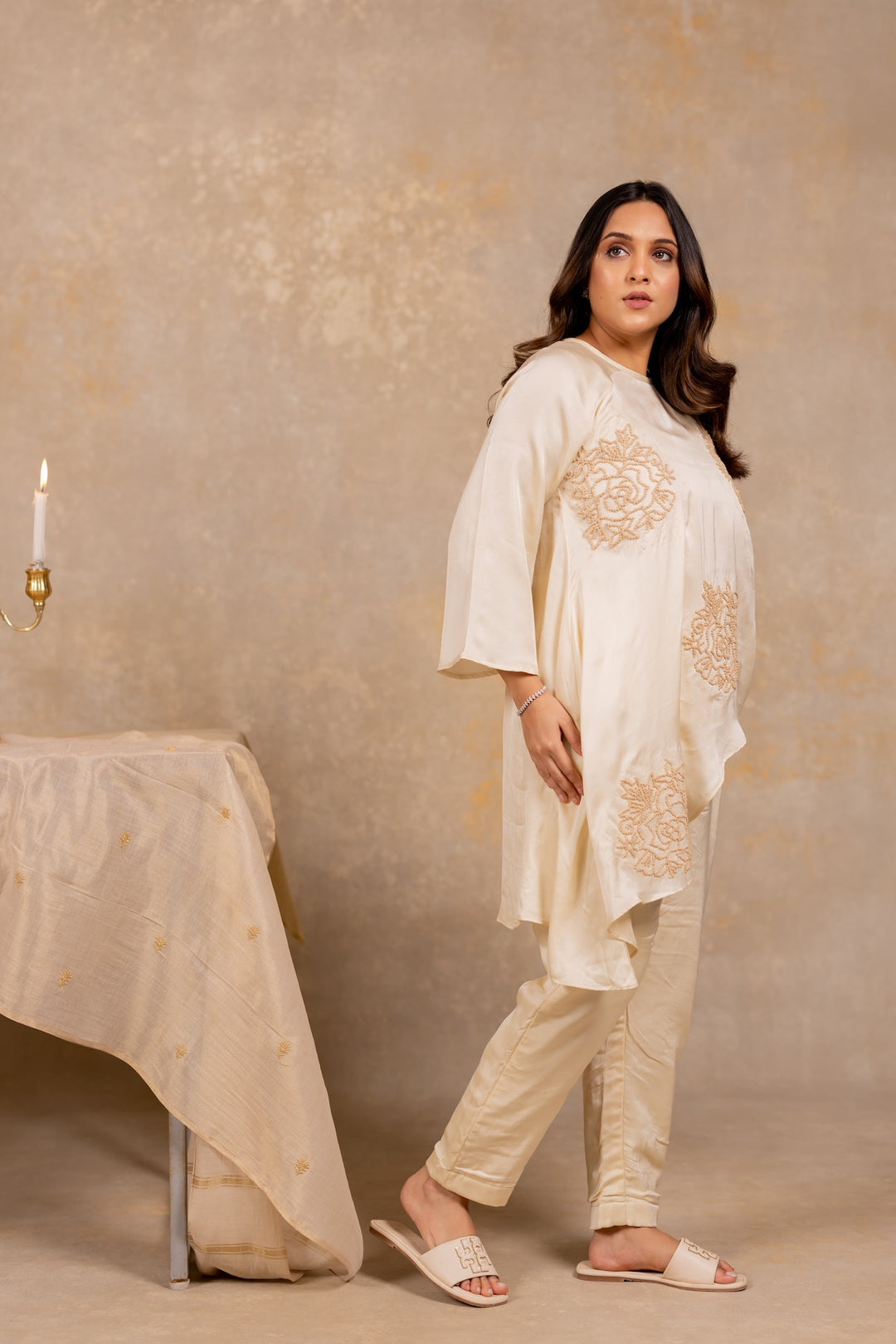 Ivory Bloom Top